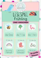 Vorschau - Spiele - Lesespiel - Ich habe - Wer hat? - Frühling - Deckblatt