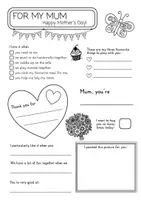 Vorschau - Arbeitsblätter - Englisch Mother’s Day & Father’s Day – Schreibanlass & Geschenk für Muttertag & Vatertag | Worksheets (inkl. neutraler Version) - Seite 2