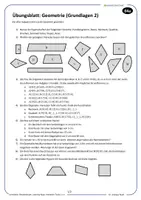 Vorschau - Arbeitsblätter - Mathematik - Geometrie - Grundlagen (2) - Übungen, Videos, etc. - Seite 1