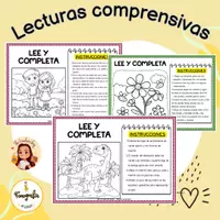Vista previa - Hojas de trabajo - Lecturas comprensivas (Junto a @the.teachersbag) - Portada