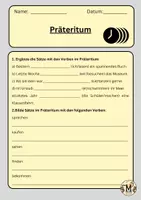 Vorschau - Arbeitsblätter - Präsens - Präteritum - Perfekt - Seite 1
