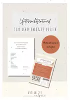 Vorschau - Stundenentwürfe - Unterrichtsentwurf Tod und ewiges Leben - Evengelische Religionslehre - Nur noch ein Jahr zu leben - Was würdest DU tun? - Material separat verfügbar - Deckblatt
