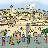 Vorschau - Mal- und Bastelvorlagen - Wimmelbild Pfingsten (kommerzielle Nutzung erlaubt) - Seite 3
