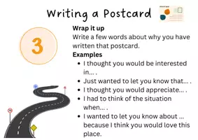 Vorschau - Arbeitsblätter - Schreibstraße Writing a Postcard - Seite 3