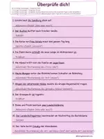 Vorschau - Arbeitsblätter - Satzglieder Teste dich mit Lösungen - Seite 3