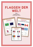 Vorschau - Arbeitsblätter - FLAGGEN DER WELT - Deckblatt