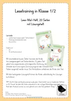 Vorschau - Arbeitsblätter - Lesetraining: Lese Mal Heft in Klasse 1/2 - Seite 1
