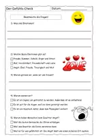 Vorschau - Arbeitsblätter - Quiz zur Gefühls-Reportage (mit Lösung) - Deckblatt