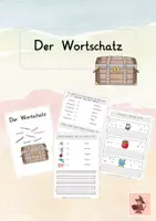 Vorschau - Arbeitsblätter - Bilderbuch "Der Wortschatz“ - Einstieg Adjektive - Deckblatt
