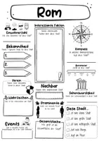 Vorschau - Arbeitsblätter - Rom - Stadt in Italien | Steckbrief - Seite 1