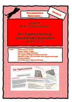 Vorschau - Präsentationen/Tafelbilder - Der Tagebucheintrag - gestaltendes Schreiben - Deckblatt