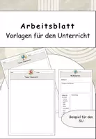 Vorschau - Arbeitsblätter - Vorlage für Arbeitsblätter (beschreibbar) - Deckblatt