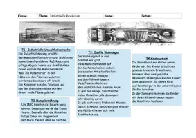 Vorschau - Arbeitsblätter - Die Industrialisierung bringt Probleme - Deckblatt