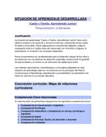 Vista previa - Unidades / Secuencias / Situaciones de Aprendizaje - SITUACIÓN DE APRENDIZAJE LOMLOE - CASA Y FAMILIA - INFANTIL - página 1