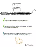 Vorschau - Spiele - Konfliktlösung mit den frühen Philosophen - Ein Rollenspiel - Deckblatt