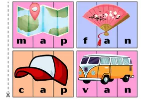 Προεπισκόπηση - Flashcards - Spelling CVC Word Puzzle - Σελίδα 3