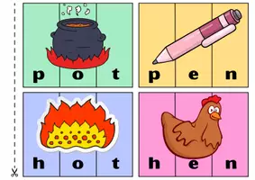 Προεπισκόπηση - Flashcards - Spelling CVC Word Puzzle - Εξώφυλλο