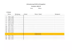 Vorschau - Lehrpläne/Lehrermaterial - Stoffverteilungsplan Schuljahr 2024-2025 - Seite 1