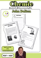 Vorschau - Arbeitsblätter - Chemie Berühmte Naturwissenschaftler | John Dalton PDF H5P - Deckblatt