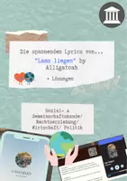 Vorschau - Arbeitsblätter - Liedanalyse zum Thema Umwelt(-verschmutzung) - Deckblatt