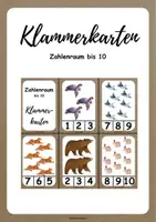 Vorschau - Stationenlernen - Klammerkarten - Zahlenraum bis 10 - Deckblatt
