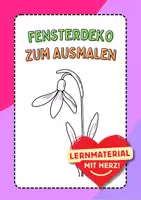 Vorschau - Mal- und Bastelvorlagen - Blumen Fensterdeko, zum Ausmalen, Ausmalbild, Ausmalbilder, Kunst - Deckblatt