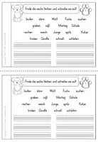 Vorschau - Stationenlernen - Hunde Arbeitsheft Verben Deutsch 2.Klasse 3.Klasse - Seite 3