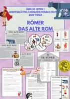 Vorschau - Stundenentwürfe - DAS ALTE ROM: "Die Römer" & Römisches Reich (4.Kl) MATERIALPAKET - Deckblatt