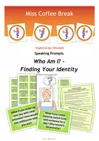 Vorschau - Aufgabenkarten - Who am I? - Finding Your Identity (Speaking Prompts) - Deckblatt