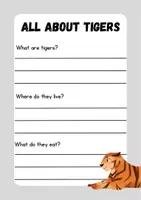 anteprima - Altro tipo di materiale - Science Animal Research Report for Kids - Tigers - Pagina 3