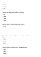 Vorschau - Arbeitsblätter - 40 Multiple-Choice-Fragen zum Thema Planeten im Universum - Seite 3