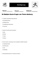 Vorschau - Arbeitsblätter - Hamburg - 40 Multiple-Choice-Fragen - Seite 1