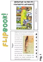 Vista previa - Unidades / Secuencias / Situaciones de Aprendizaje - FLIPBOOK SOBRE CONDICIONES NATURALES DE ARGENTINA - Portada
