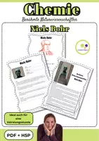 Vorschau - Arbeitsblätter - Chemie Berühmte Wissenschaftler Niels Bohr PDF + H5P - Deckblatt