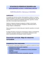 Vista previa - Unidades / Secuencias / Situaciones de Aprendizaje - SITUACIÓN DE APRENDIZAJE - DESCUBRIMOS LAS LETRAS - INFANTIL - página 1