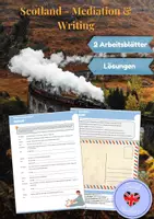 Vorschau - Arbeitsblätter - Scotland - Mediation, Writing & Speaking (Arbeitsblätter) - Deckblatt