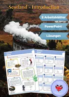 Vorschau - Arbeitsblätter - Scotland Introduction (Arbeitsblätter & PowerPoint) - Deckblatt