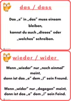 Vorschau - Arbeitsblätter - Rechtschreiben und Grammatik Karteikarten - Seite 2