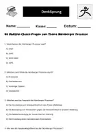 Vorschau - Arbeitsblätter - 40 Multiple-Choice-Fragen zum Thema Nürnberger Prozesse - Seite 1