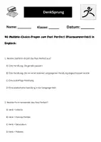 Vorschau - Arbeitsblätter - 40 Multiple-Choice-Fragen zum Past Perfect (Plusquamperfekt) in Englisch - Seite 1