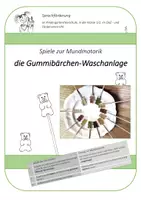 Vorschau - Spiele - Spiele zur Mundmotorik Gummibärchenwaschanlage - Deckblatt