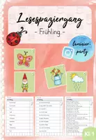 Vorschau - Arbeitsblätter - Lesespaziergang: Frühling (Kl. 1) - Deckblatt