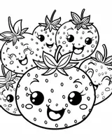 Vorschau - Mal- und Bastelvorlagen - 100 Erdbeeren-Ausmalbilder für Kinder - Seite 2