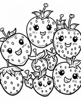 Vorschau - Mal- und Bastelvorlagen - 100 Erdbeeren-Ausmalbilder für Kinder - Seite 3