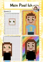 Vorschau - Mal- und Bastelvorlagen - Mein Pixel Ich, Kunst Grundschule - Deckblatt