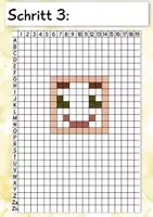 Vorschau - Mal- und Bastelvorlagen - Mein Pixel Ich, Kunst Grundschule - Seite 3