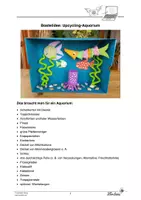 Vorschau - Mal- und Bastelvorlagen - Bastelanleitung Aquarium - Upcycling-Idee - Seite 1
