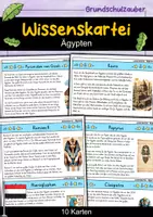 Vorschau - Stationenlernen - Wissenskartei - Ägypten - Deckblatt
