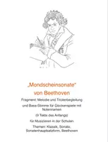 Vorschau - Anderer Materialtyp - Mondscheinsonate, Fragment für Glockenspiele - Deckblatt