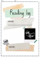 Vorschau - Unterrichtsreihen - Reading Log/Lesetagebuch zu jeder Lektüre (Englisch) - Deckblatt